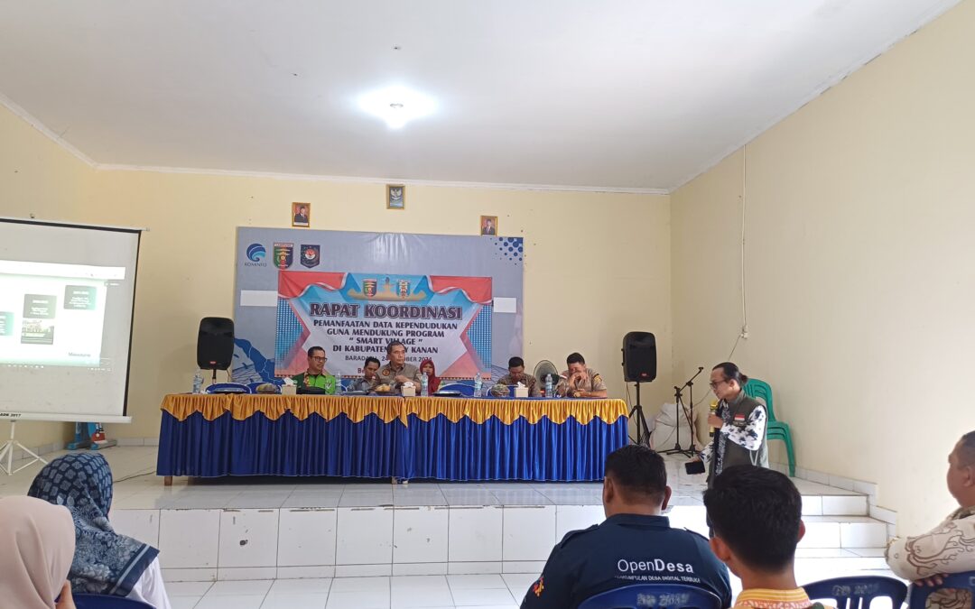 Rapat Koordinasi Pemanfaatan Data Kependudukan Guna Mendukung Program “Smart Village” Di Kabupaten Way Kanan